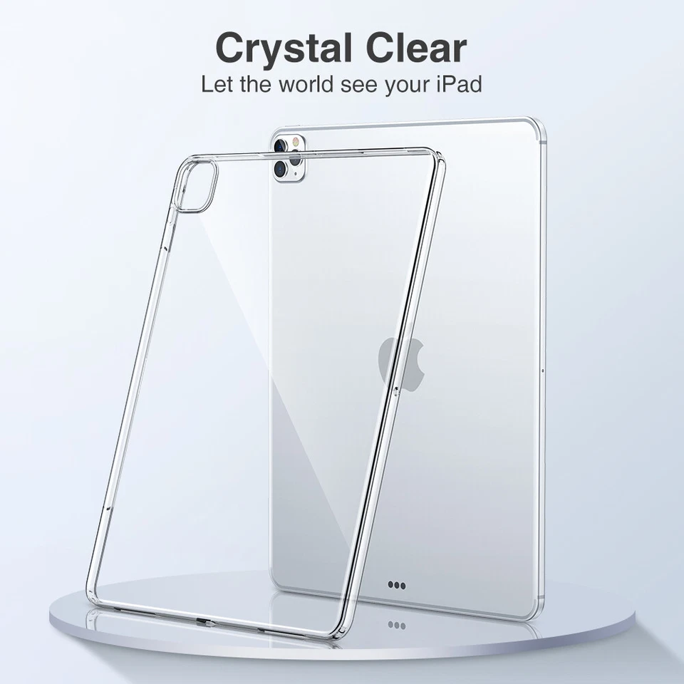 For iPad Pro 11" 2021/2020 Air 10.9" 10.5" 10.2" 9.7" Soft Clear Case Back Cover - Image 3 of 4
