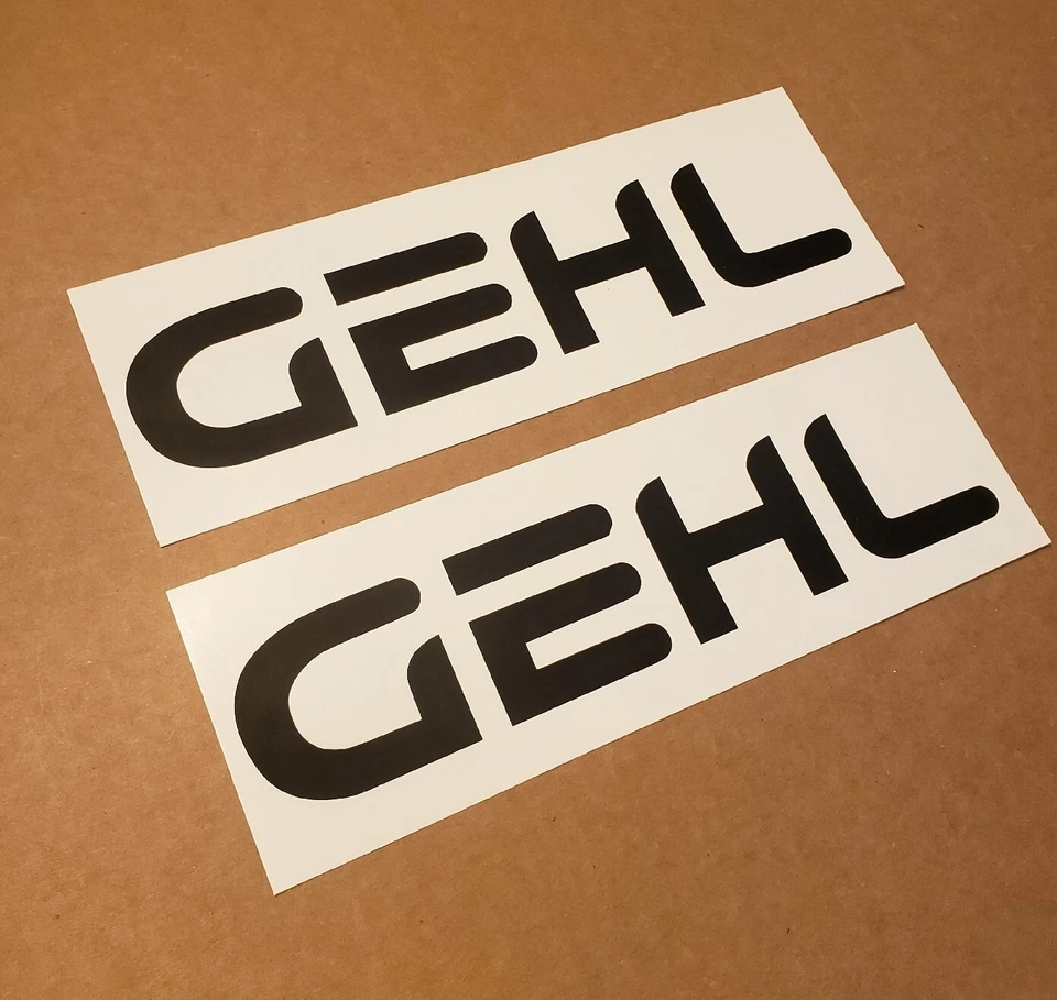 AFTERMARKET Gehl 6625 decal SKID STEER 24"x8" Gloss black (2) FAST USA