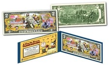PEANUTS * A CHARLIE BROWN THANKSGIVING * Officially Licensed US Genuine $2 Bill