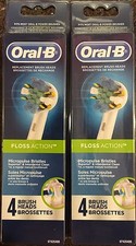 GENUINE 8 ORAL-B Floss Action TRIUMPH Replacement Toothbrush Tooth Brush Heads