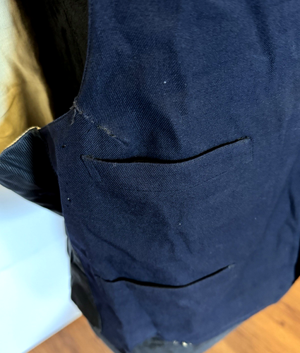 Cappotto e gilet vintage 1952 Frisco linee ferroviarie conduttore treno con insegne - Foto 18 di 24