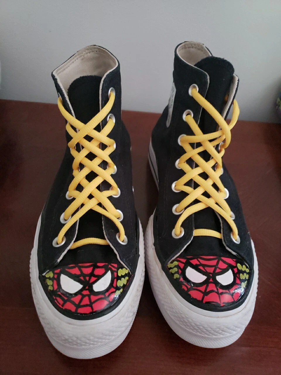 Nero UNISEX Converse® Chuck Taylor All Star 7.5 SPIDERMAN DIPINTO A MANO