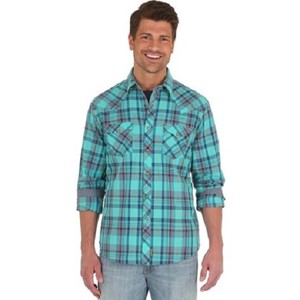 wrangler pearl snap shirts for men
