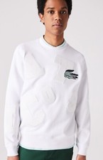 MEN'S HERITAGE CREW NECK LACOSTE PRINT FLEECE SWEATSHIRT