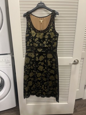 Michael Kors Collection Black and Green Dress Size 8 - NWT
