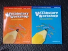 Sadlier VOCABULARY WORKSHOP Enriched Edition 2011 Shostak Blue & Orange Edition