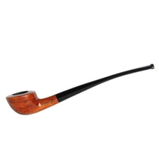 Long Bent Stem Churchwarden Pipe Rosewood Reading Tobacco Pipe with Accessories