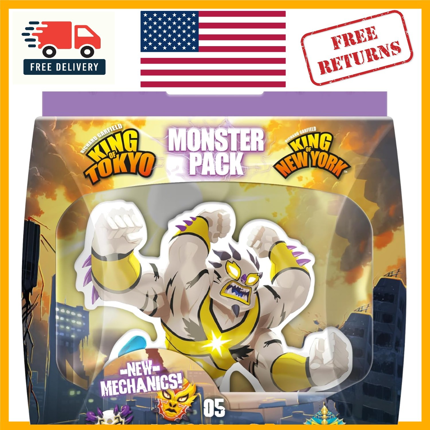 Luchador Monster Pack for King of Tokyo - Challenge Cards & Fun for Families