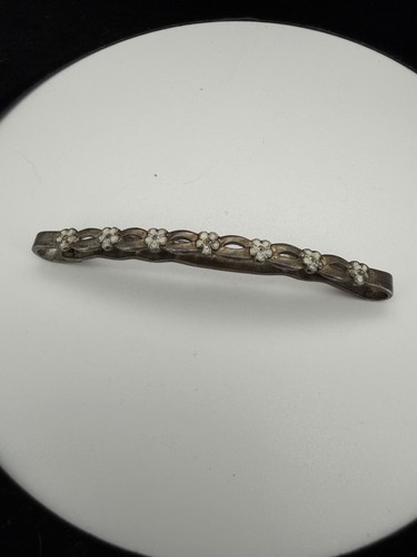 Vintage Sterling Silver Daisy Flower Hair Clip