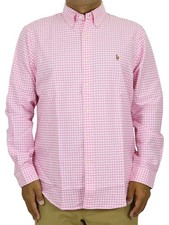 Polo Ralph Lauren Long Sleeve Classic Fit Button-Down Gingham Shirt with Pony