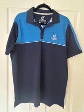 SUNDERLAND OF SCOTLAND LARGE BLUE SHORT SLEEVE GOLF POLO SHIRT - EXCELLENT