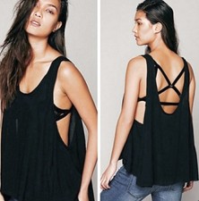 NEW WITH TAGS Free People Intimately Raw Hem Swing Sheer Cami Top Size Small
