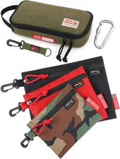 Rough Enough Small Tool Bag Multi Tool Storage Organizer with Clip on Pouches Bu