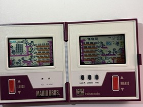 Nintendo Game & Watch Mario Bros. MW-56 Multi Screen Box & Manual Tested Working