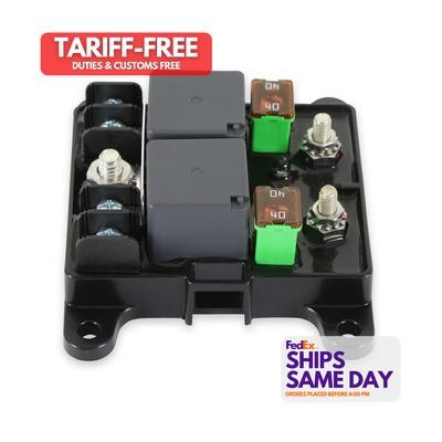Msd Ignition 2069497, One 2-Channel Mechanical Relay Module Plastic Black Perfor