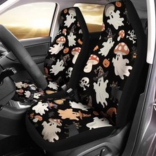 Set Of 2 Car Seat Covers Auto Accessories Washable Seat Cute Halloween Ghost Set Of 2 Car Seat Covers Auto Accessories Washable Seat Cute Halloween Ghost
