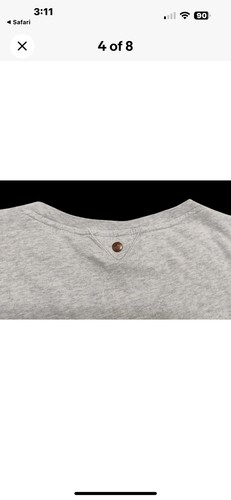 Men's BMW T Shirt Big Logo Embossed Gray Short Sleeve Sz S - Picture 5 of 7