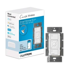 Lutron Caseta Original Smart Dimmer Switch ELV+ (Lutron Hub Required), 250W LED,