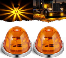 2PCS Watermelon Lights, Strobe Constant Dual Function Amber LED Watermelon Lig