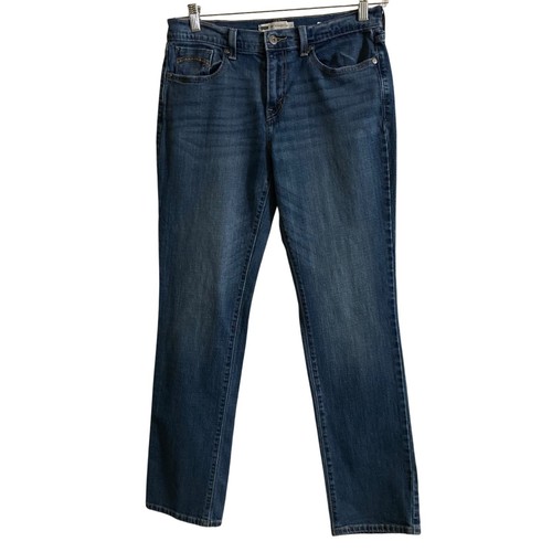 Levis Jeans Women 8M (29x32) Blue 505 Straight Leg Regular Fit Stretch NormCore