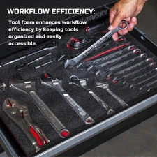 Tool Box Foam 6Pack 16X12X1 Inch, Foam Inserts for Cases, Polyethylene Storage S