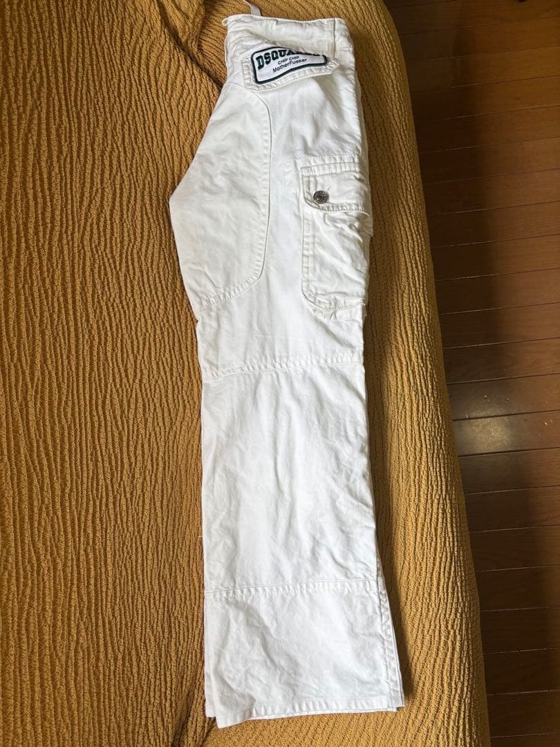 Dsquared 2D Squared White Cargo Pants Size 48 Limited Edition Popular item, rare image 2