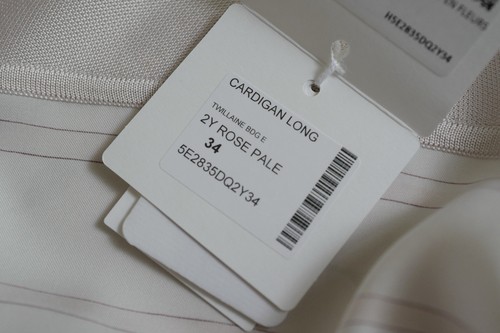 NEW Hermès Brides de Gala en Fleurs Long Cardigan twillaine Rose Pâle Size 34 - Picture 22 of 24