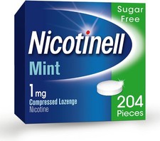 Nicotinell Nicotine Lozenge 1MG MINT Quit Smoking Aid Sugar Free | 4 X 204 = 816