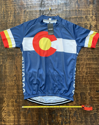 Colorado State Flag Cycling Jersey Performance Brand OCG. Size XXL