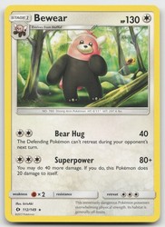 Bewear 112/149 Sun & Moon Base Set