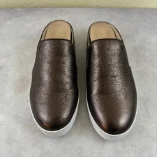 Vionic Dakota Metalic Brown Slip on Mules Sneakers Womens Size 7.5