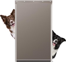 Large Dog Door Replacement Flap with Screws, Pack of 1 , Black