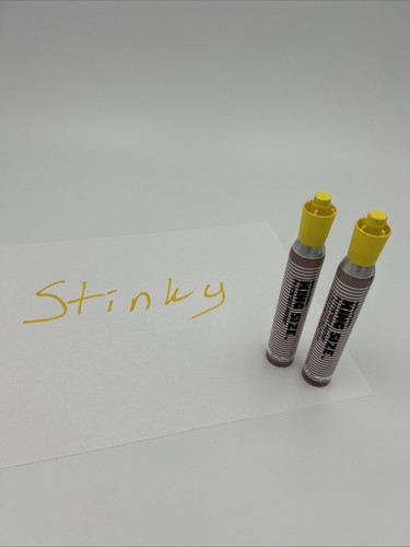 2 VTG Sanford King Size Marker Yellow Permanent Ink Strong Odor Smelly