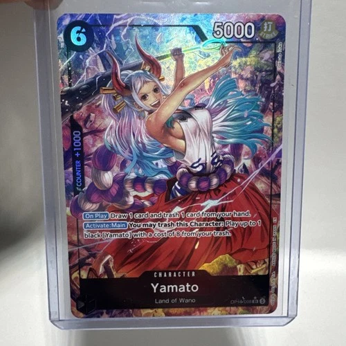 One Piece Yamato Alt Art Op16-098 SR The Time Of Battle From Pack To Sleeve