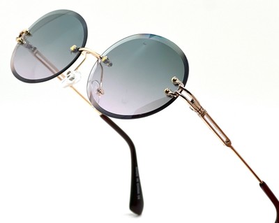 Classic Sunglasses Men Women Style Small Gold Metal UV400 Protection Retro Model