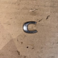 Vauxhall Corsa D Rear Boot Lid Badge Emblem Letter C Silver