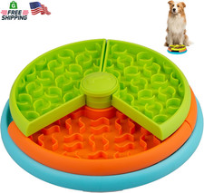 Slow Feeder Dog Bowl 3-Level Non-Slip Interactive Puzzle Small/Medium/Large