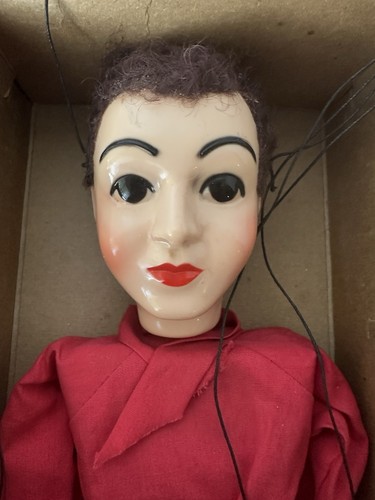 Vintage 1950's Hazelle's Popular Marionette 811 - Dick Doll Puppet Toy With Box - Picture 6 of 14