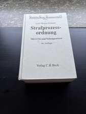 StPO STRAFPROZESSORDNUNG, Kommentar, 46.Auflage, München 2003 KisteL
