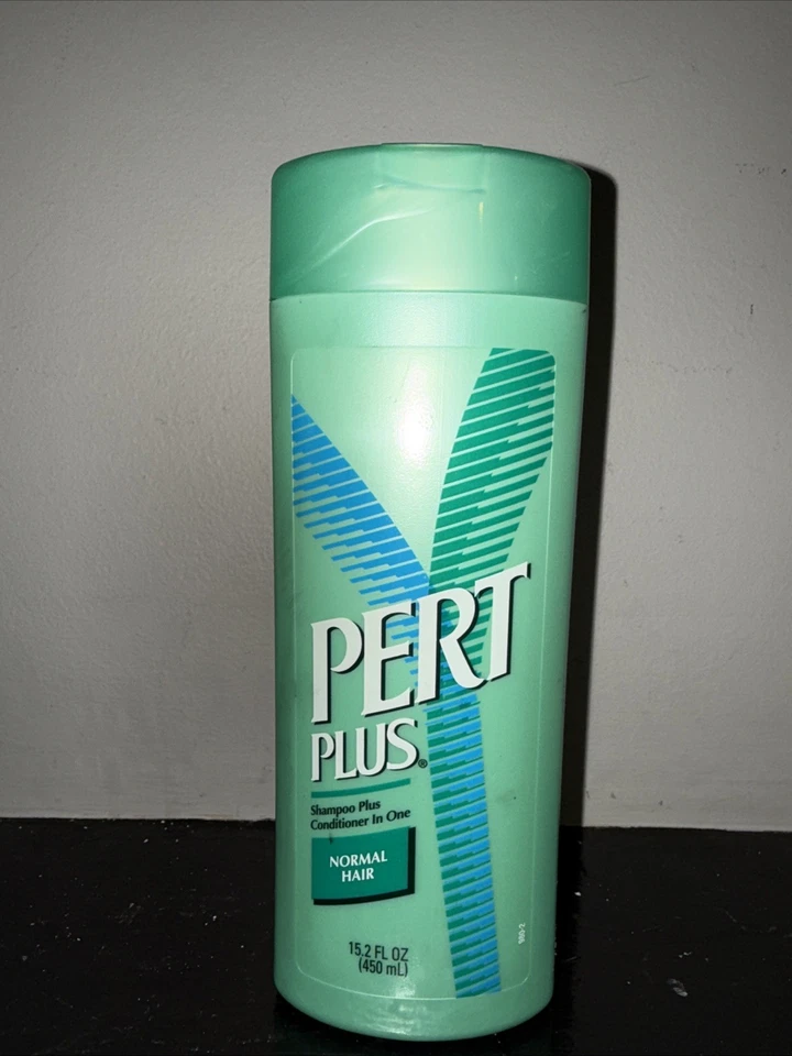 PERT PLUS Shampoo Conditioner Normal Hair NEW 15.2 oz NOS Vintage 1999 Prop - Image 2 of 4