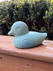Van Briggle Duck Duckling Turqouise Blue, EX!