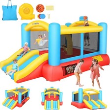 Large Inflatable Bounce House with Blower, Jumping Area Indoor/Outdoor Playhouse