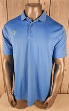 Walmart Polo Shirt Mens XL Blue Golf Polyester Stretch Employee Worker