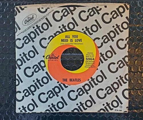 The Beatles All You Need Is Love 45 Capitol 5964 1967 NM- Original hearb4ubuy