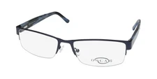 OSCAR DE LA RENTA OSM 824 EYEGLASS FRAME/EYEWEAR HALF-RIMLESS GLASSES FOR MEN