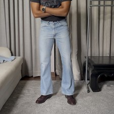 Vintage Levis 646 Jeans Actual 32x29 Orange Tab Bell Bottoms Talon 42 70s USA