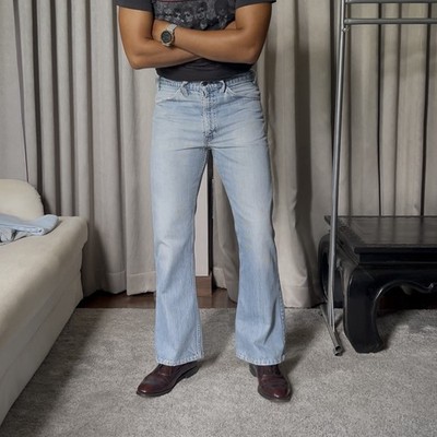 Vintage Levis 646 Jeans Actual 32x29 Orange Tab Bell Bottoms Talon