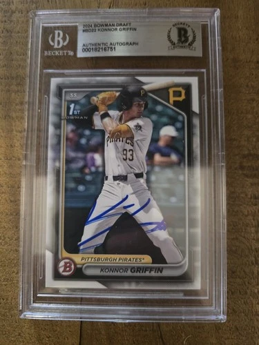 Konnor Griffin Beckett Auto On Card 2024 Bowman Draft PSA DNA