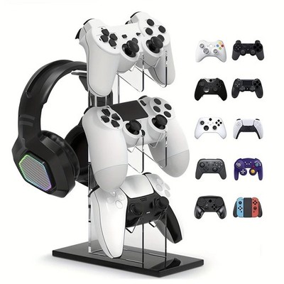 Universal 3 Layer Game Controller And Headphone Holder Stand Display ALL IN ONE*