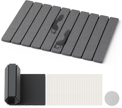 Dayacoco Non Slip Stone Bath Mat, 23x15.3'' Foldable Quick Dry Stone Shower Mat